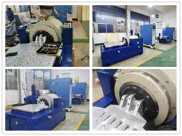 High precision laboratory electrodynamic vibration test machine — side view