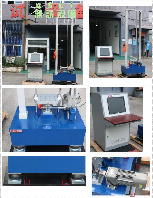 اختبار تأثير الصدمات الميكانيكية للتسريع 150G 6ms IEC60068-2-27 1